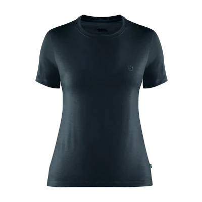 Image of Fjällräven Abisko WOOL SS W Basic Tshirt, Women&#039;s, Size: Small, Dark navy