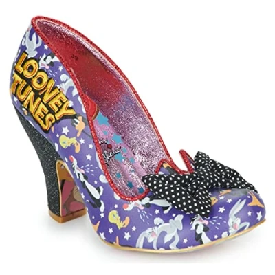 Image of Irregular Choice Looney Time Heels, Black EUR 38 (UK 5)