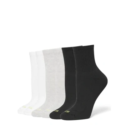 Image of HUE Women&#039;s Mini Crew Sock Casual, Multi 6 Pair Pack, One Size (Pack of 6)