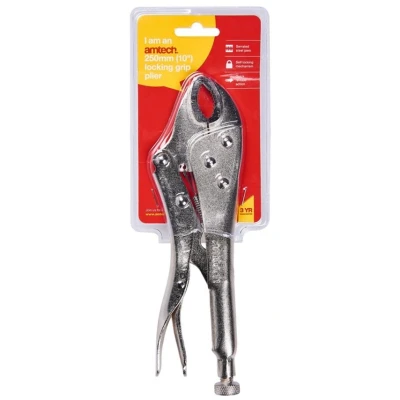 Image of Amtech C1500 250mm (10&quot;) Locking Grip plier