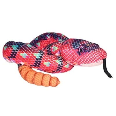 Image of Wild Republic 23527 Red Green Plush Snake 54