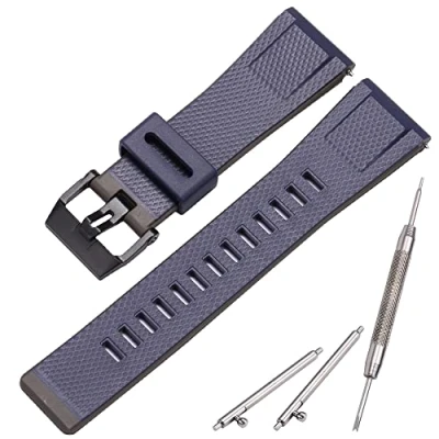 Image of MCXGL Resin Strap Suitable for Caiso GA 2000 PRG 600 650 PRW 6600 Mens Rubber Sports Waterproof 24mm Bracelet Watch Band Accessories (Dark blue black)