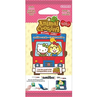 Image of NINTENDO FRANCE SARL Animal Crossing: New Leaf Welcome Pack Sanrio Amiibo 6 Card (Multi), Black, 2003266