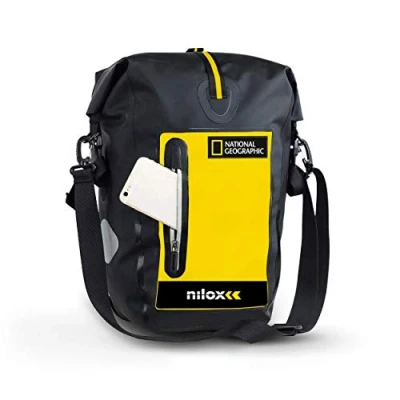Image of Nilox Nat Geo Bike Bag Unisex Adult Black Yellow, Unisize