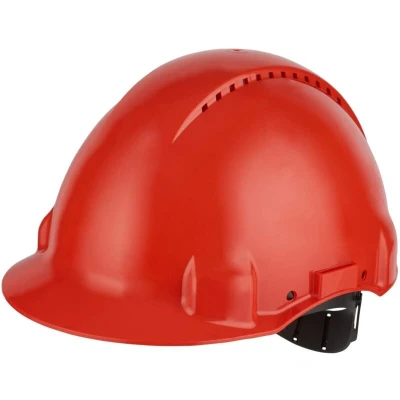 Image of 3M Hard Hat, Uvicator, Pinlock, Ventilated, Red, G3000CUV RD