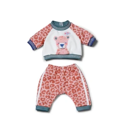 Image of BABY born Jogging Suit, Cosy Leopard Themed Outfit for 36cm Doll, 838112 Zapf Creation