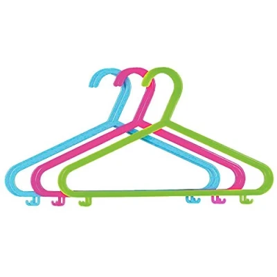 Image of HK Pack of 40 Plastic Coat Hangers for Kids Clothes