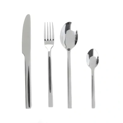 Image of Russell Hobbs COMBO 2046 32 Piece Cutlery Set Deluxe Vermont Stainless Steel, Dishwasher Safe Flatware, Tableware For 8 Place Settings, Mirror Polish Finish, Lightweight Design, 15 Year Guarantee