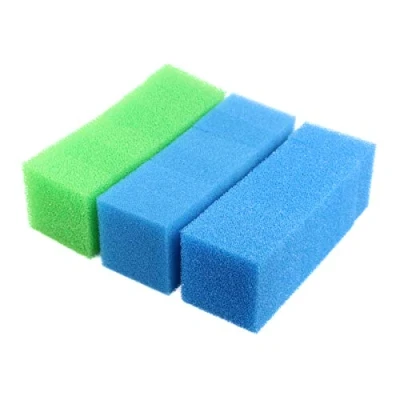 Image of INGVIEE Set of Compatible Aquarium Filter Foam Sponge for Juwel Compact/Bioflow 3.0 (6 x Blue Fine, 6 Coarse, Green Nitrate)