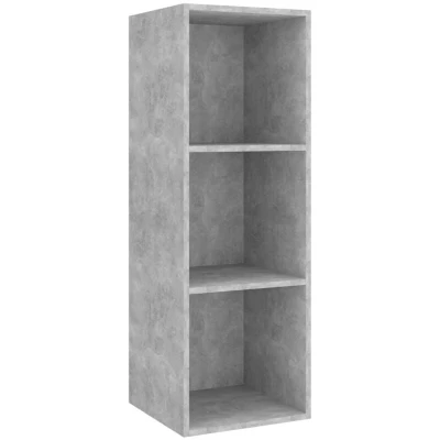 Image of vidaXL Wall mounted TV Cabinet Concrete Grey 37x37x107 cm Engineered Wood