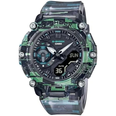 Image of Casio G Shock Men&#039;s GA2200NN 1A Clear Green Analog Digital Watch