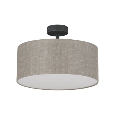 Image of Rondo 40cm Cylindrical Ceiling Light Linen 4xE27