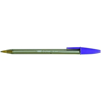 Image of BIC Cristal Fun Ballpoint Pens With Wide Tip (1.6mm) For Colourful Writing In Assorted Colours, Box of 20