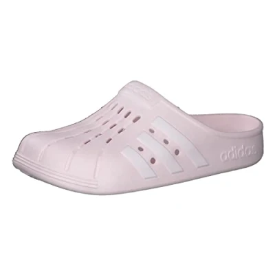 Image of adidas Unisex Adilette Clog Sandals, Pink, 10 UK