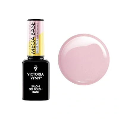 Image of Victoria Vynn Mega Base BLINK PINK Hard &amp; Long Nails UV Led Hybrid Glitter Gel Polish 15ml