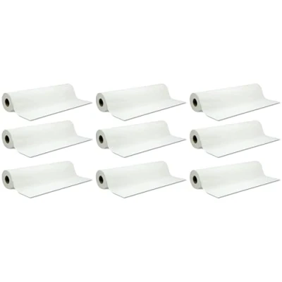 Image of Couch Hygiene Roll 50cm Wide x 40m Long (9 Rolls, White)
