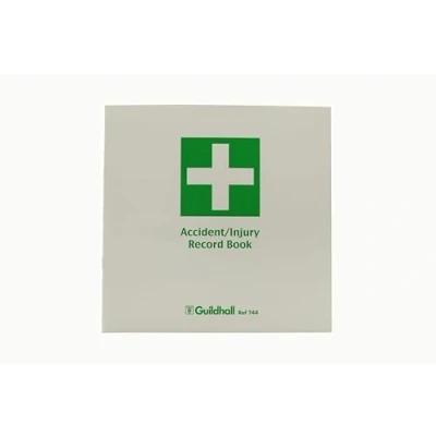 Image of Exacompta Ref T44Z Guildhall&#039; Accident/Injury Record Book (20 Pages) 210 x 200mm in Size, 1 Entry Per Page, Perforated Sheets for Easy Removal, FSC Certified