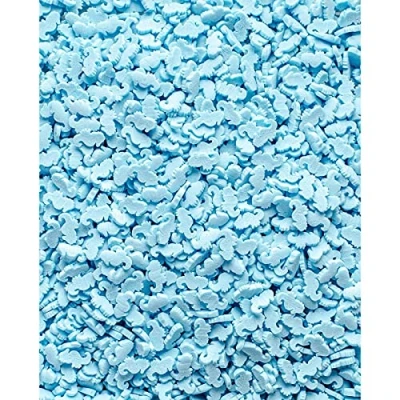 Image of Blue Seahorse Shaped Sprinkles Cake &amp; Cupcake Sugar Decoration 25g Sea