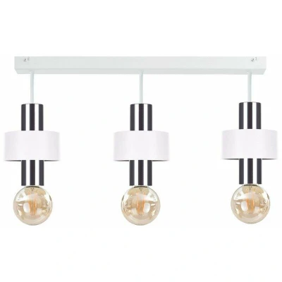 Image of Unica Ceiling Spotlight Bar White, Silver, 60cm, 3x E27