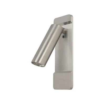 Image of LEDS C4 Lire LED Wall Reading Light Satin Nickel 179lm 2700K