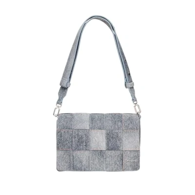 Image of Desigual YOKO DORTMUND FLAP DENIM women&#039;s Shoulder Bag in Blue