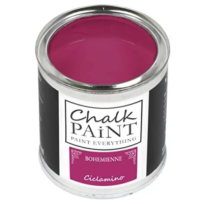 Image of Chalk Paint Everything® Ciclamino (Cyclamen Pink) 250 ml Water Based for Shabby Chic Furniture, Décor, and Upcycling Projects Non Toxic, Easy to Apply