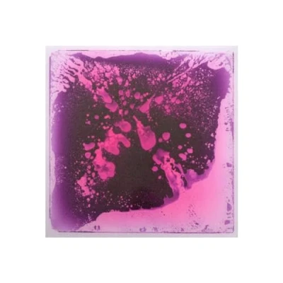 Image of Playlearn Purple Liquid Sensory Floor Decorative Tiles Lava Mat for Childrens Playroom Durable &amp; Non Slip Toy Colourful Square Toddlers Children