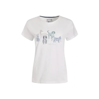 Image of Weird Fish Print Tshirt, Women&#039;s, Size: 40, White
