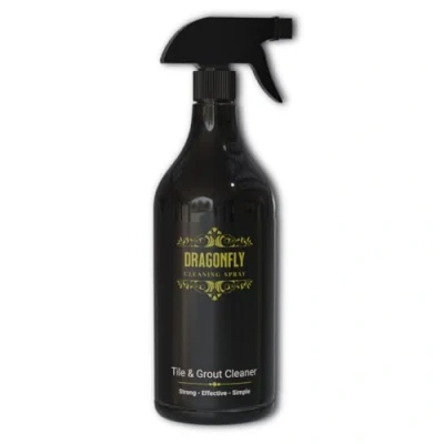 Image of Dragonfly Tile &amp; Grout Cleaner Premium for Ceramic Tiles Powerful, Eco Friendly Formula, No Scrubbing Needed Restores Shine and Removes Stubborn Stains (1 litre)