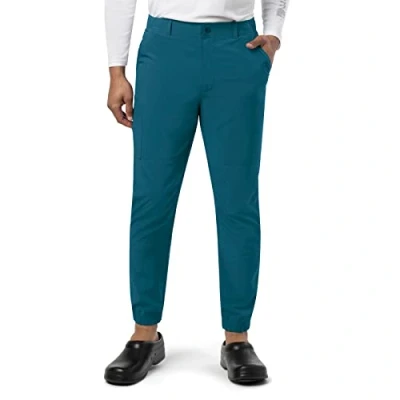 Image of Carhartt Men&#039;s Micro Ripstop Cargo Jogger Scrub Pant Medical, Caribbean, Large