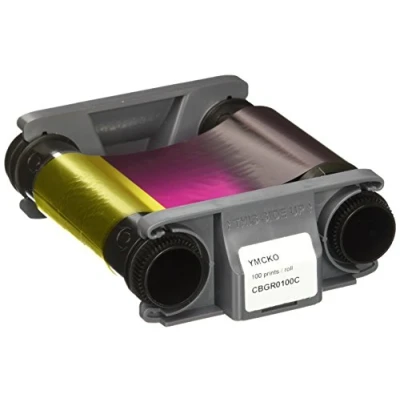 Image of Evolis CBGR0100C Colour ribbon (YMCKO) for up to 100 cards fits for: Badgy200