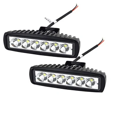 Image of Willpower 2pc 6 inch 18W Led Work Lights Offroad Spot Beam Light Bar 12V 24V Pods Waterproof IP67 Fog Driving Lamps for Car 4x4 Tractor Truck ATV UTV SUV Boat