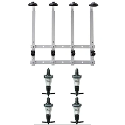 Image of 4 Bottle 1L wall fixing bracket rack &amp; 25ml solo classical bar spirit optics
