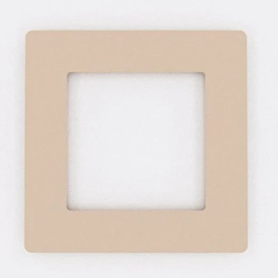 Image of Focus Plastics SINGLE LIGHT SWITCH SOCKET COLOURED ACRYLIC SURROUND FINGER PLATE HUGE COLOUR CHOICE (Baby Pink)