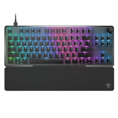 Image of Turtle Beach Vulcan II TKL Pro Magnetic Mechanical RGB Gaming Keyboard Analog Hall Effect Switches, Adjustable Actuation, Rapid Trigger, Swappable Keycaps, Tenkeyless Design, Anti Ghosting Black