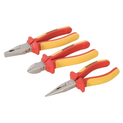 Image of Silverline VDE Expert Pliers Set 3pce