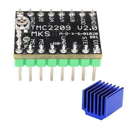 Image of WANGCL Stepper Motor Driver TMC2209 with Heat Sink Excellent Mute Effect for 3D Printer Park MKS Gen L/MKS SGen L/SKR V1.3