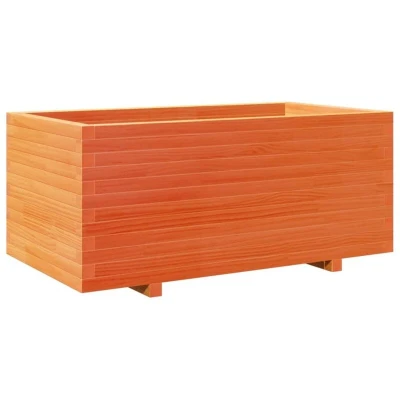 Image of vidaXL Garden Planter Wax Brown 110x60x49.5 cm Solid Wood Pine