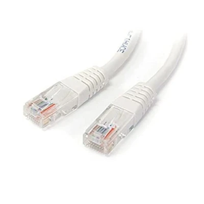 Image of StarTech.com 15m Cat5e White Molded RJ45 UTP Cat 5e Patch Cable 15 m Cord (M45PAT15MWH)