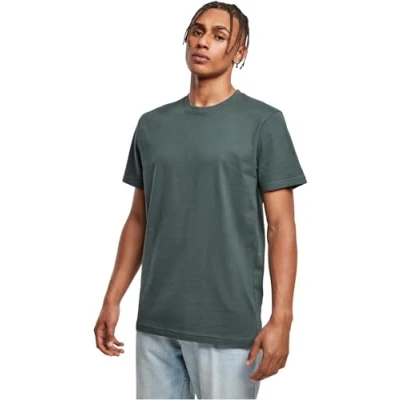 Image of Build Your Brand Men&#039;s T Shirt Round Neck, Bottlegreen, S
