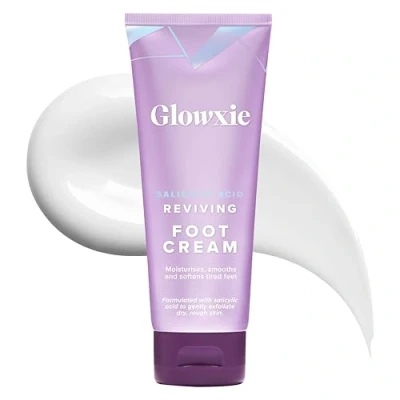 Image of Glowxie Reviving Foot Cream with Salicylic Acid For Cracked Heels and Dry Skin 150ml Moisturises, Softens Smooths Skin, Protects the Natural Barrier Rich, Non Greasy Cruelty Free