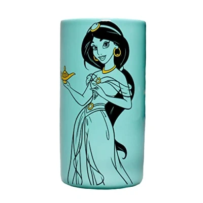 Image of Half Moon Bay Disney Aladdin Vase Jasmine Round Blue Home