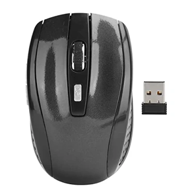 Image of ciciglow Wireless Mouse, Silent Mouse 2.4G Portable Mobile Optical with USB Receiver Adjustable DPI for Notebook Computer Gaming Accessories (black)