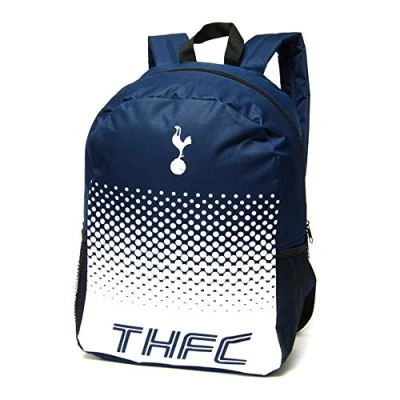 Image of Tottenham Hotspur FC Official Fade Football Crest Backpack/Rucksack (One Size) (Navy/White)