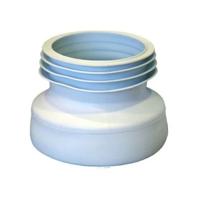 Image of 110mm Toilet WC Straight Extension Waste Pan Rubber Connector