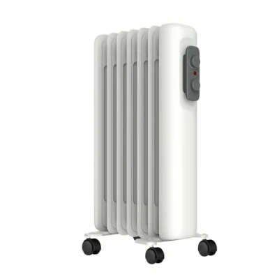 Image of MYLEK Oil Filled Radiator Electric Heater 1500W Portable With Adjustable Thermostat &amp; 3 Heat Settings Tip Over Protection, Thermal Safety Cut Out Low Energy Efficient (1.5kW)