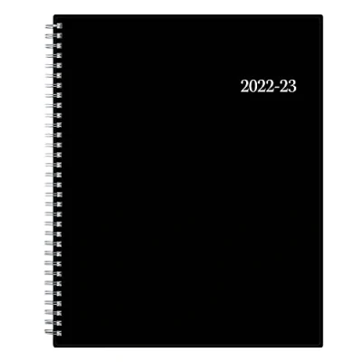 Image of Blue Sky 2022 2023 Academic Year Weekly &amp; Monthly Planner, 8.5&quot; x 11&quot;, Flexible Cover, Wirebound, Enterprise (130609 A23)