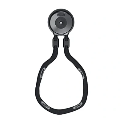 Image of ABUS wall anchor WCH + chain ACH 9KS for theft protection of bicycles and motorbikes in garages, cellars or front the house security level 13 130 cm long