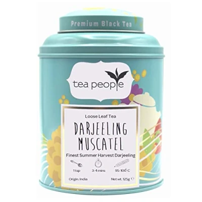 Image of Tea People Darjeeling Muscatel Loose Black Caddy, 125 g
