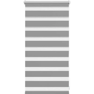 Image of vidaXL Zebra Blind 40 x 100 cm Grey